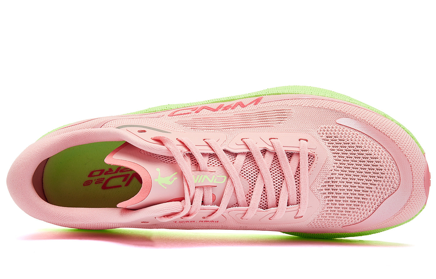 QIAODAN Wind-Running 2.0 PRO Hardloopschoenen 'Honeydew Pink Gull Cyan'