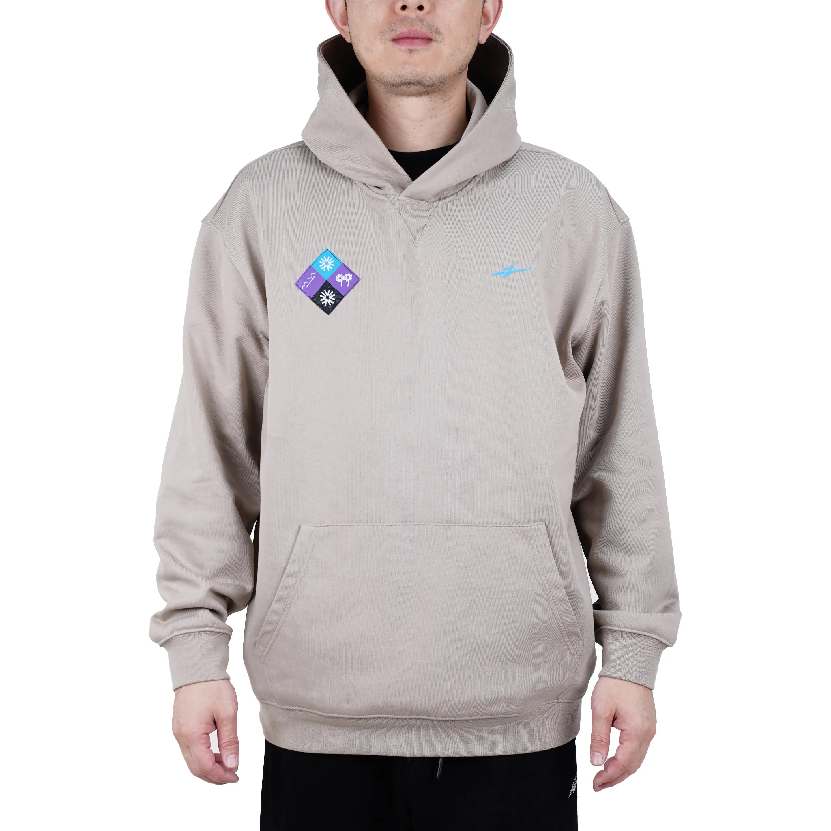 Serious Player Only x XAIVIAN Lightweight Pullover Hoodie Khaki