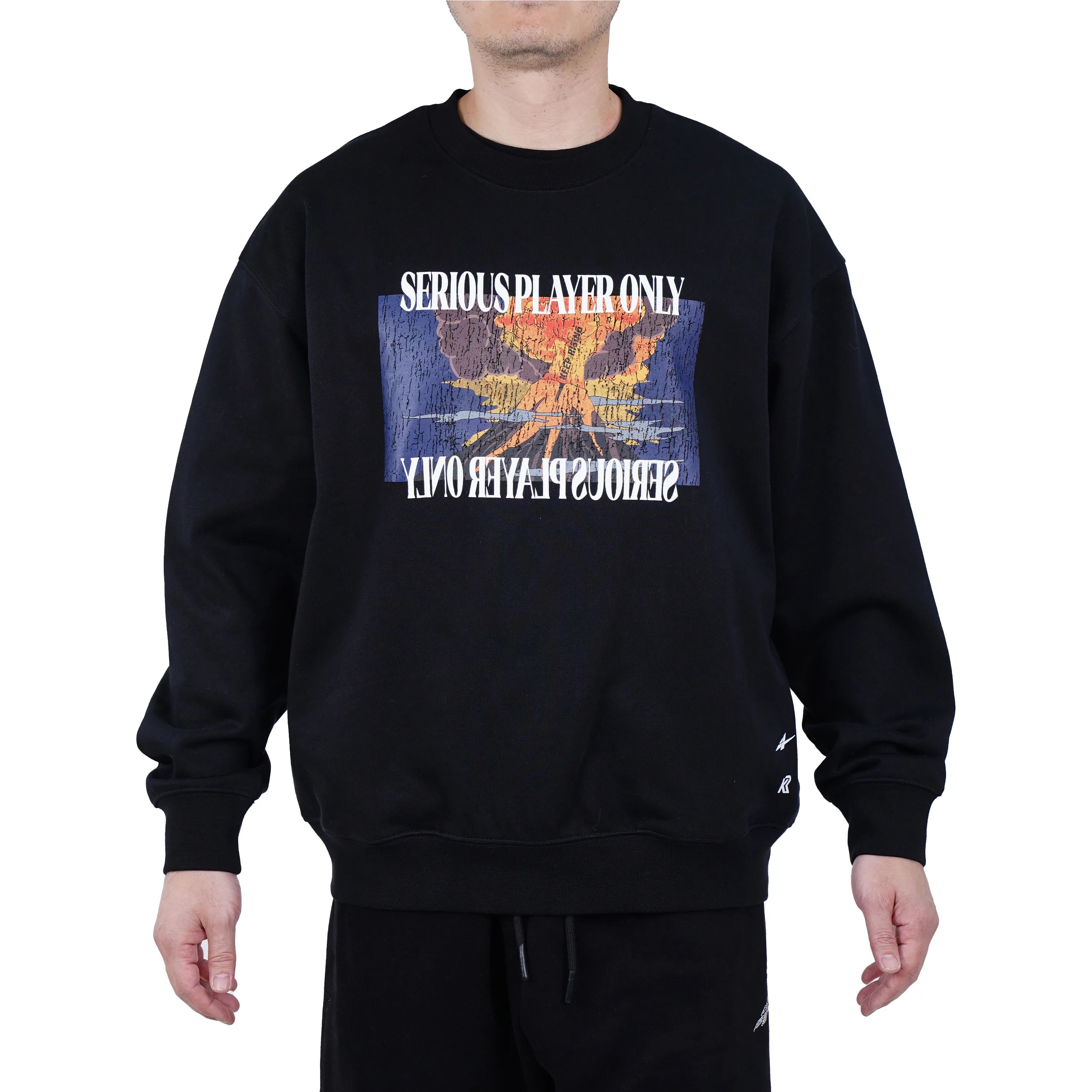 Serious Player Only x KR Pullover Sweatshirt Black
