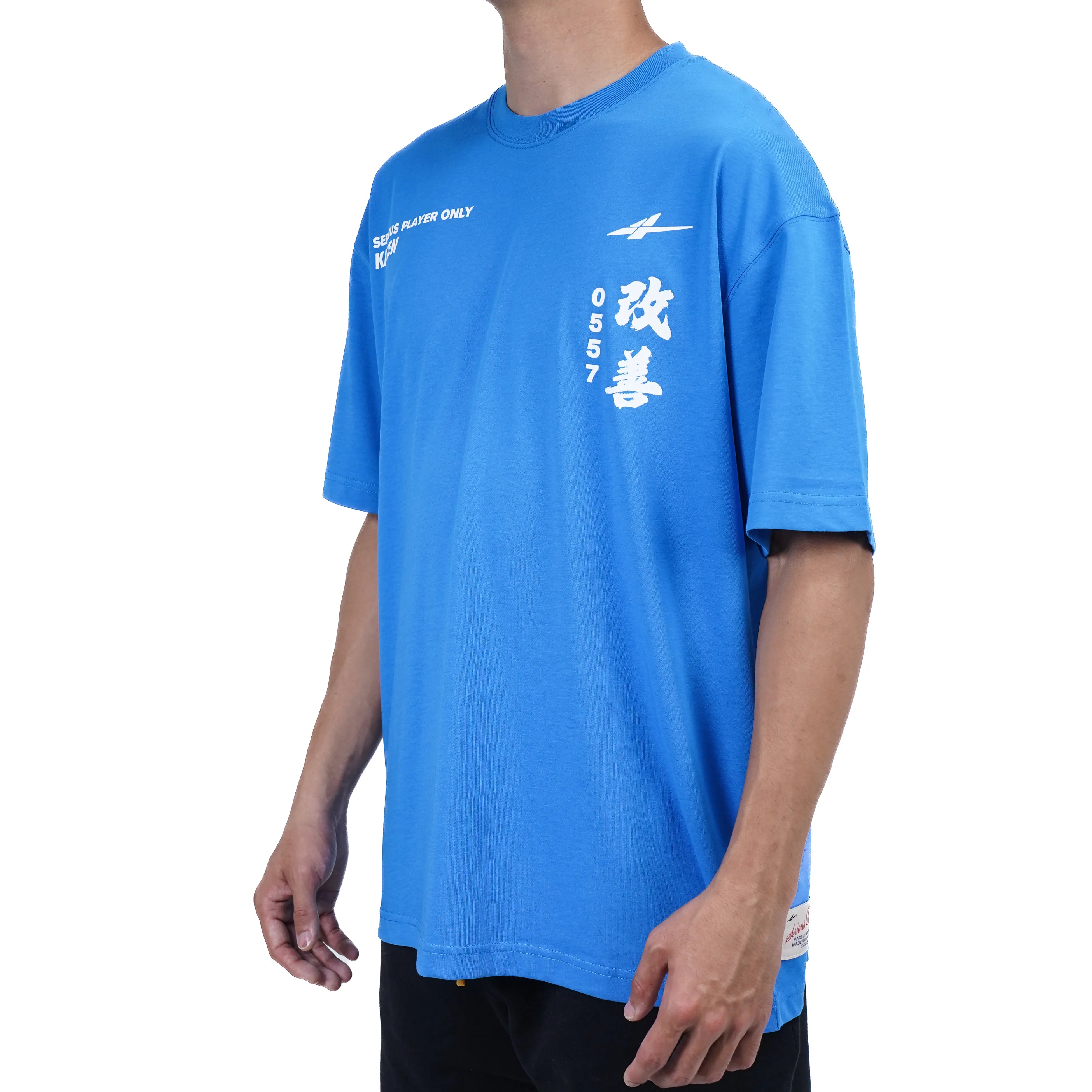 Serious Player Only Everyday Oversize Cut Short Sleeves Tee Kaizen Blue