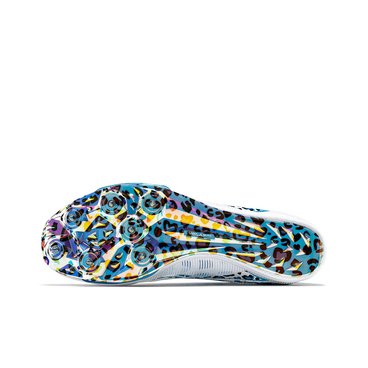 Volanti Rocket Air Cushion Spike Shoes 'Leopard Blue Diamond'