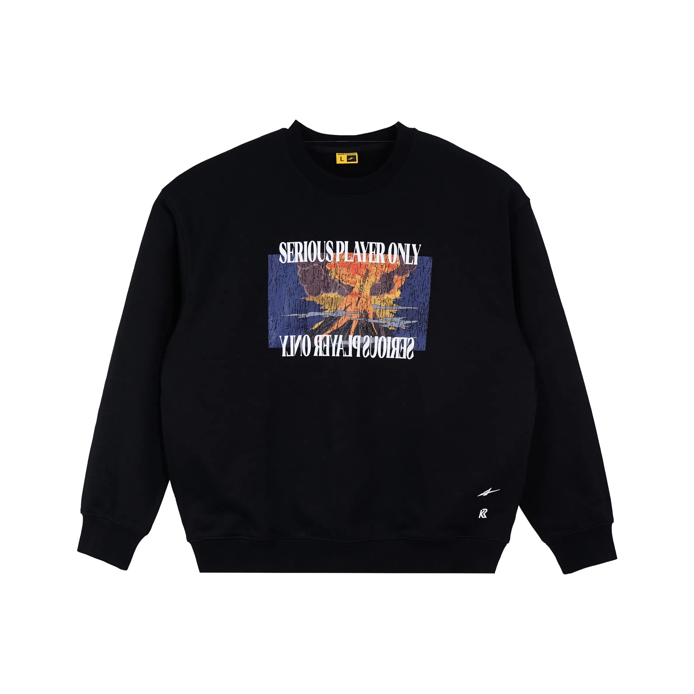 Serious Player Only x KR Pullover Sweatshirt Black