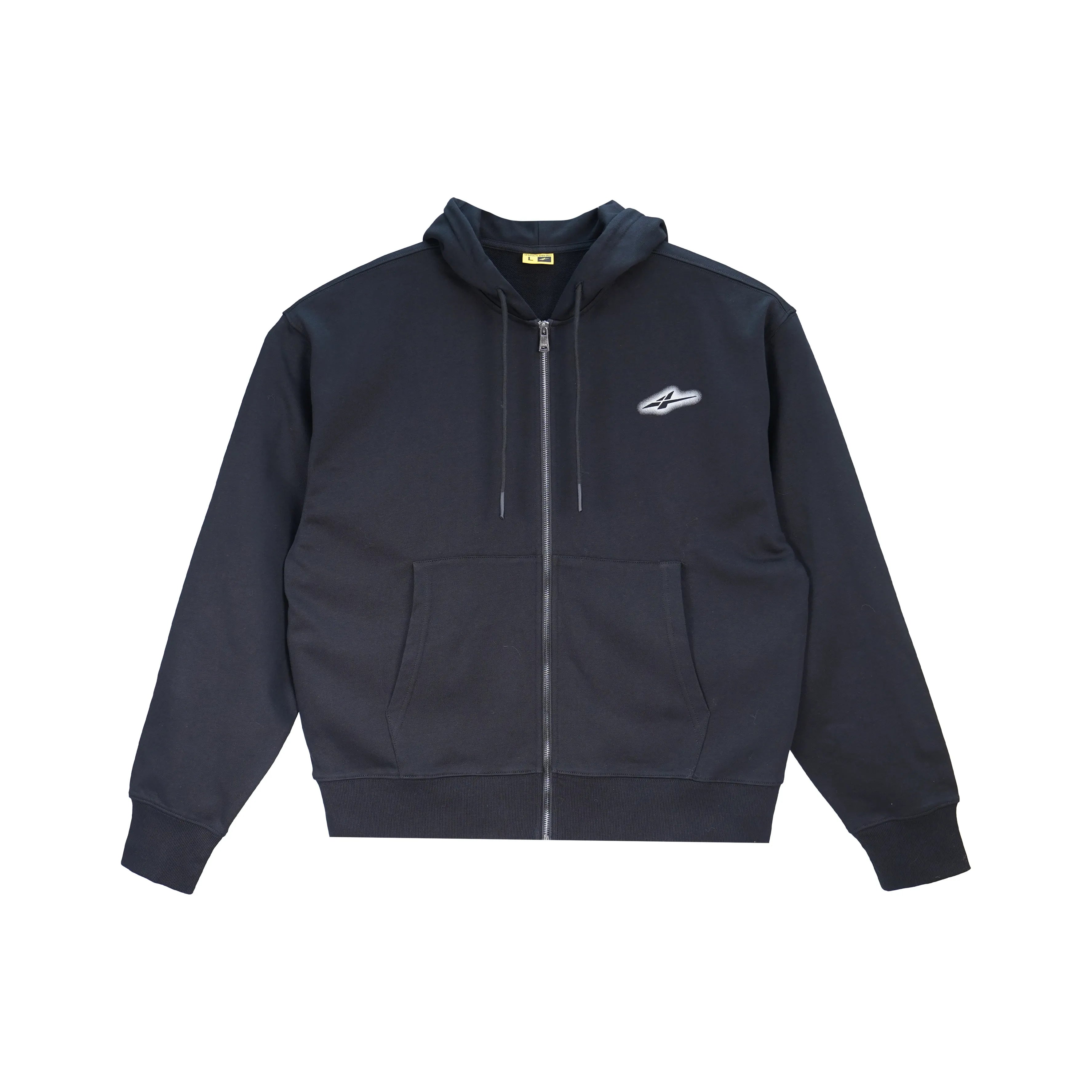Serious Player Only Lightweight Zip Up Hoodie Black