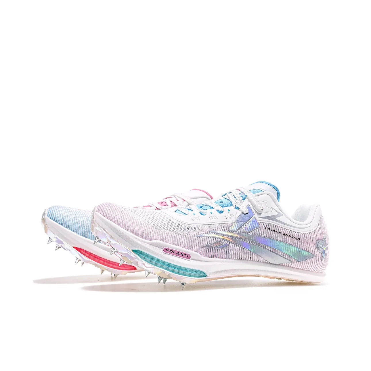 Volanti Rocket Air Cushion Spike Shoes 'Blue/Pink Mismatch'