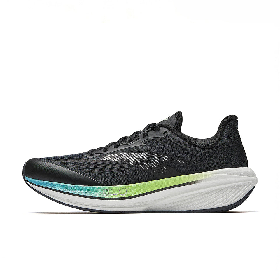 Anta Zone 2 Heart Rate 90 'Black Green Silver' | Running Shoes