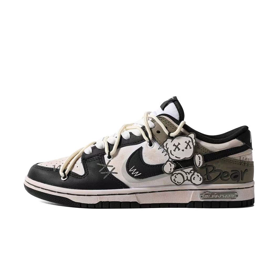 Nike Dunk Low Top 'Ragdoll Bear' [Customized]