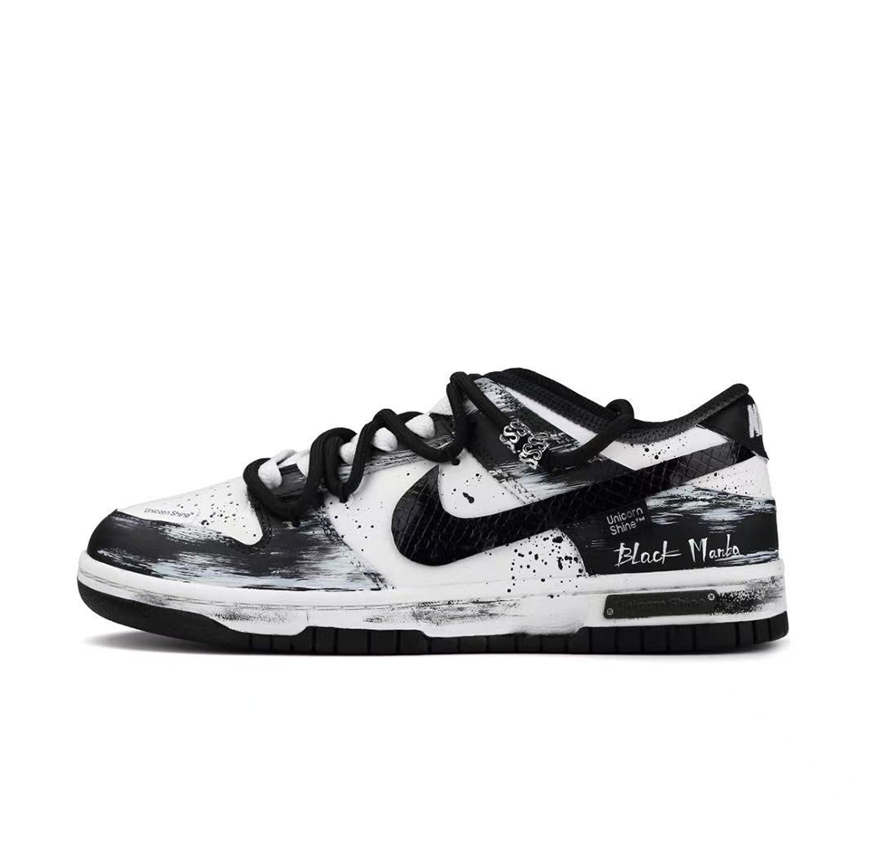 Nike Dunk Low Top 'Death Mamba' [Customized]