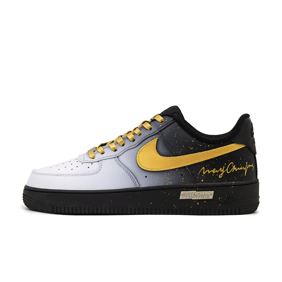Nike Air Force 1 'Black Gold' [Customized]