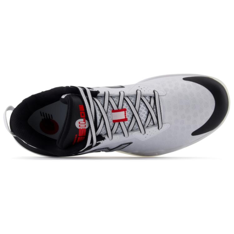 New Balance Bb Hesi Low V2 Wit Team Rood Zwart