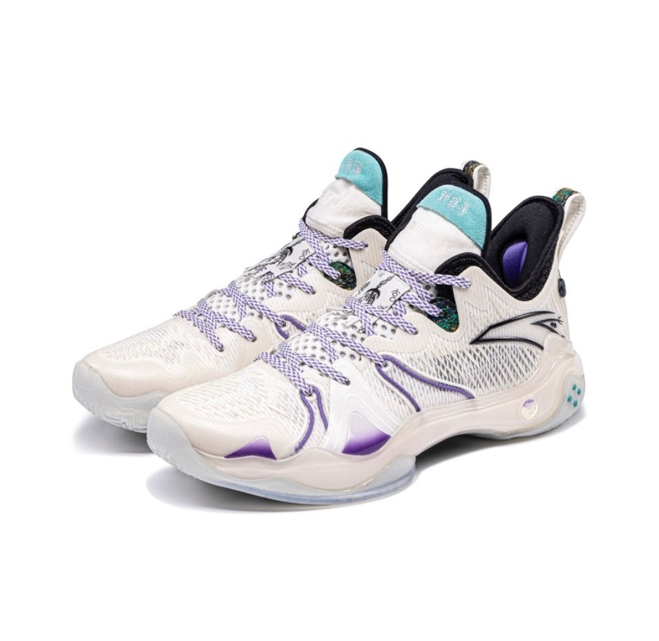 ANTA Shock Wave 4 Pro ‘White Purple' - Kicksown store