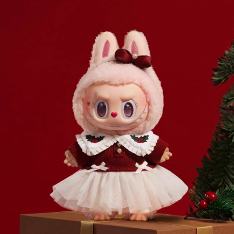 POP MART Labubu Shimmering Fairy Tale Collection MOKOKO Christmas Rubber Plush Trendy Figures 18cm - Kicksown store