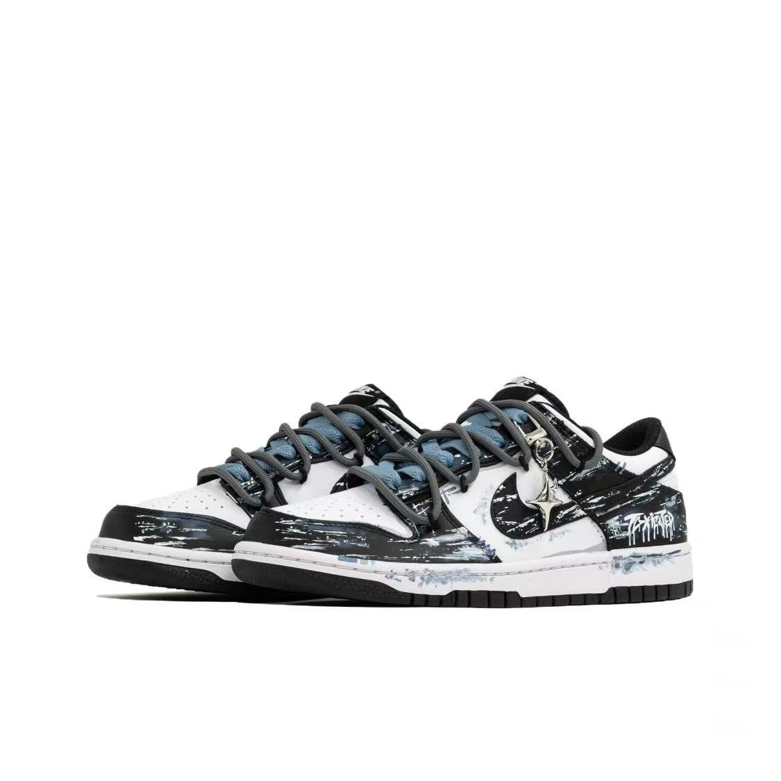 Nike Dunk Low Top 'Ink Star Glow' [Customized]