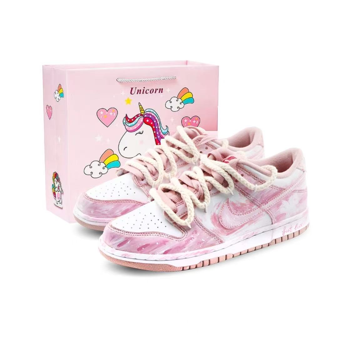 Nike Dunk Bajo Top 'Unicorn Dream Gift Bolso' [Customized]
