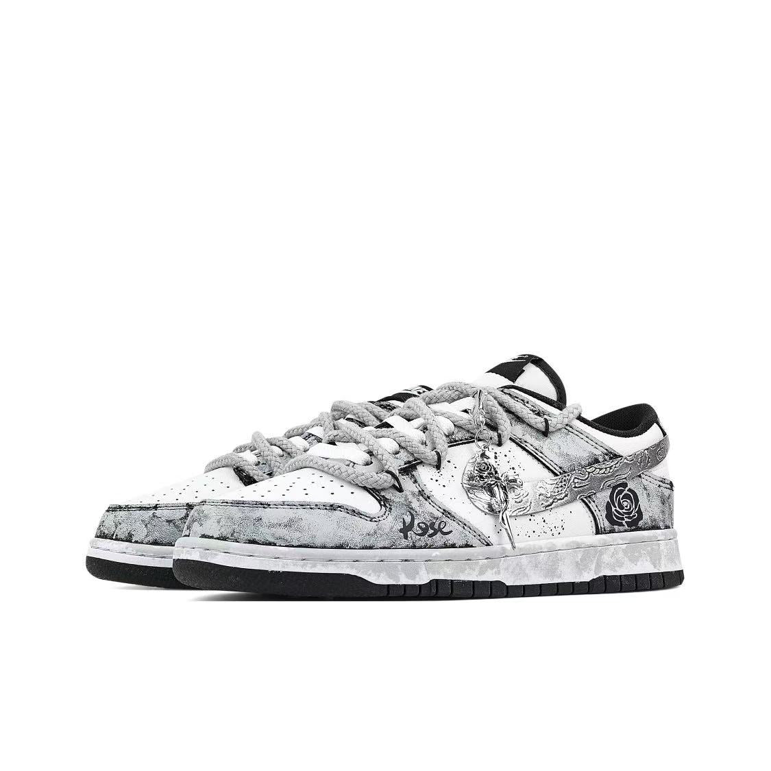 Nike Dunk Low Top 'Silver Bloom' [Customized]