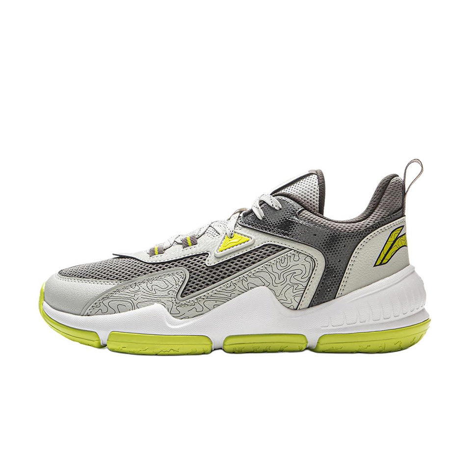 LiNing Young Basketball Shoes 'Gray Green' 「Kids」