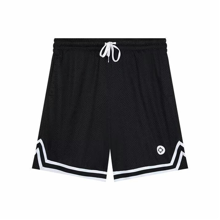 RIGORER Striped Split Logo Basketball Shorts Unisex