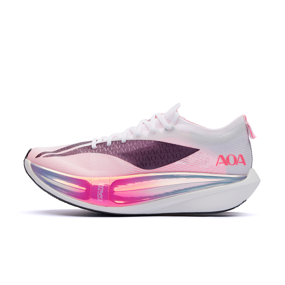 LiNing Feidian 7 ELITE 'White Fluorescent Lotus Pink'