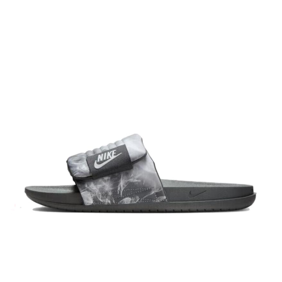 Nike Offcourt Aanpassen Schuiven 'Black Gray'