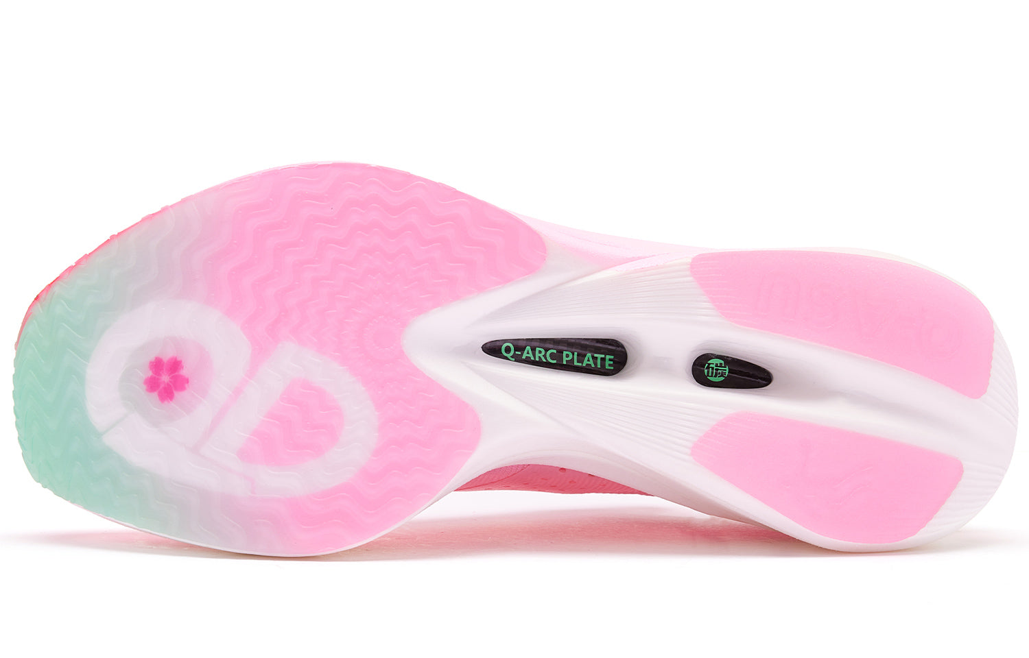 QIAODAN Feiying PB4.0 Hardloopschoenen 'Cherry Blossom Pink Aurora Green'