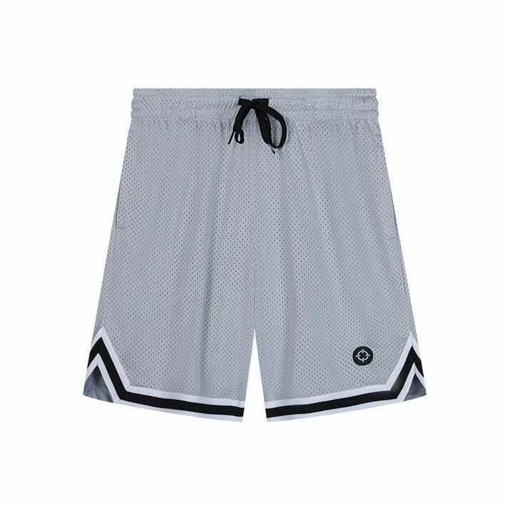 RIGORER Striped Split Logo Basketball Shorts Unisex