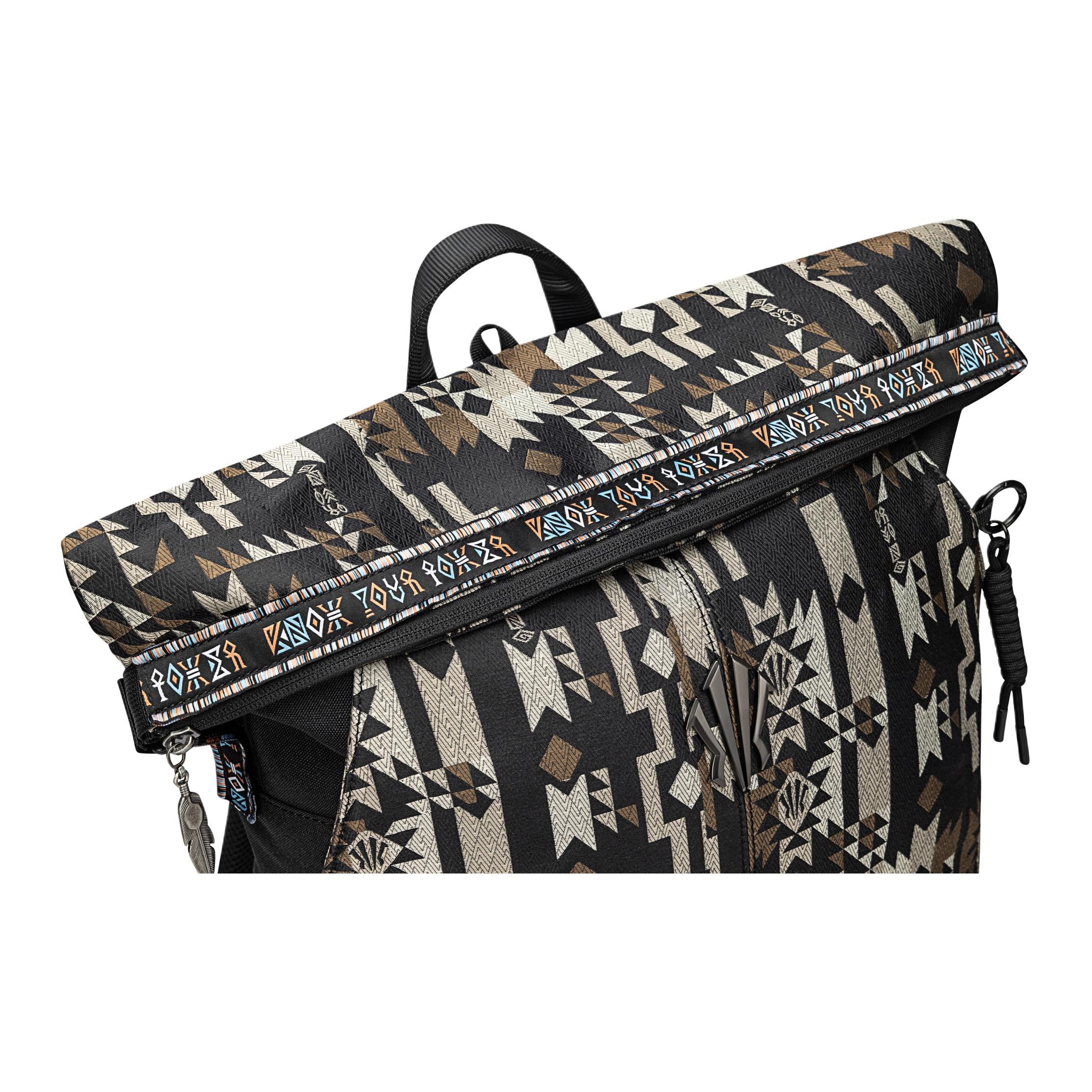 Anta Kai Polyester Backpack Black Jacquard