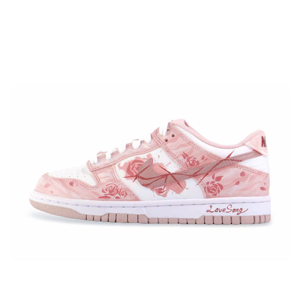 Nike Dunk Low Top 'Rose Garden' [Customized]