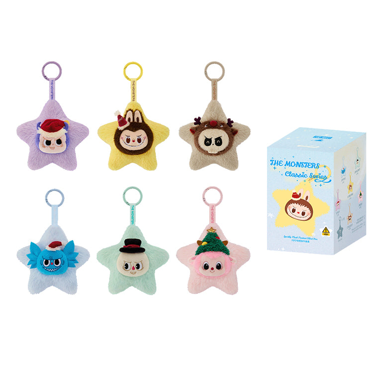 POP MART THE MONSTERS Classic Collection Shiny Plush Pendant Mystery Boxes