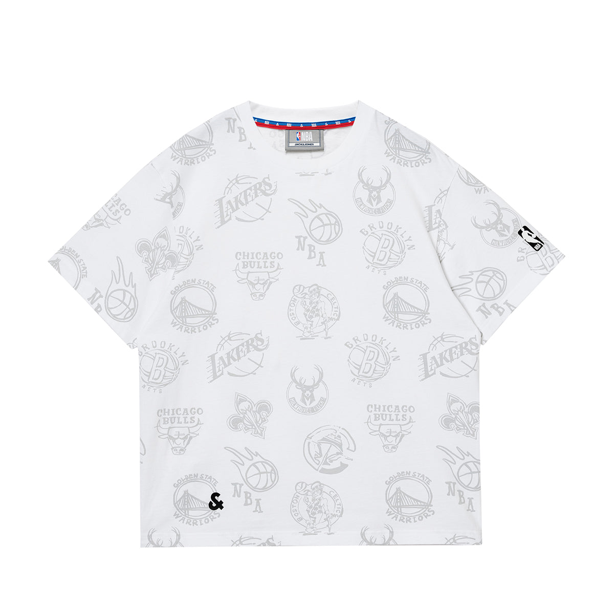 JACK JONES x NBA Unisex Crew Neck Short-Sleeve T-Shirt