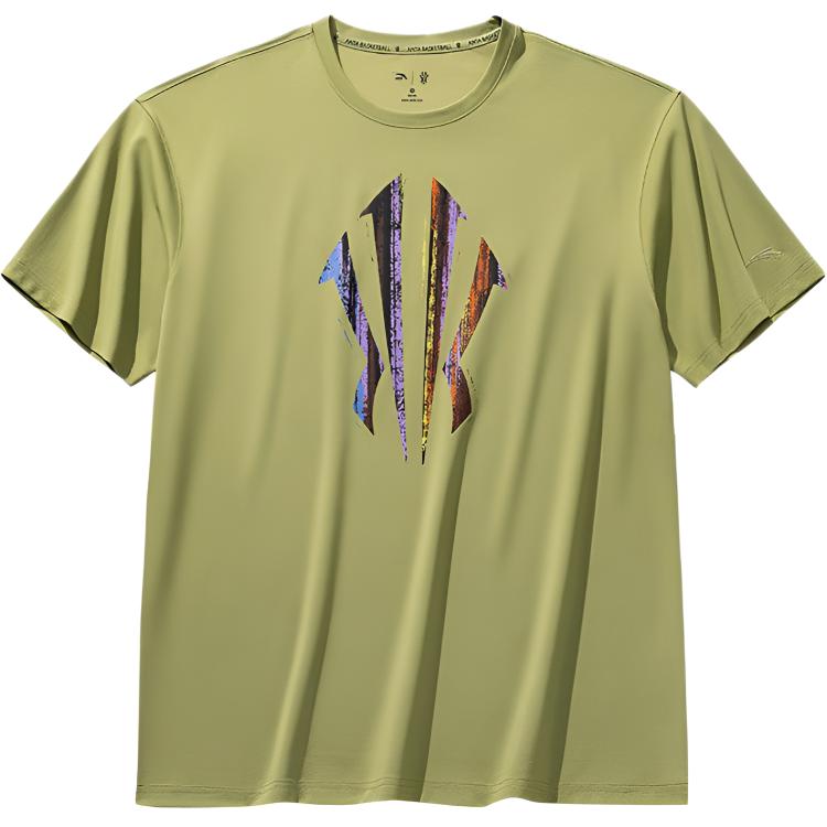 ANTA T-Shirts 'Mugwort Sun Green' Crew Neck