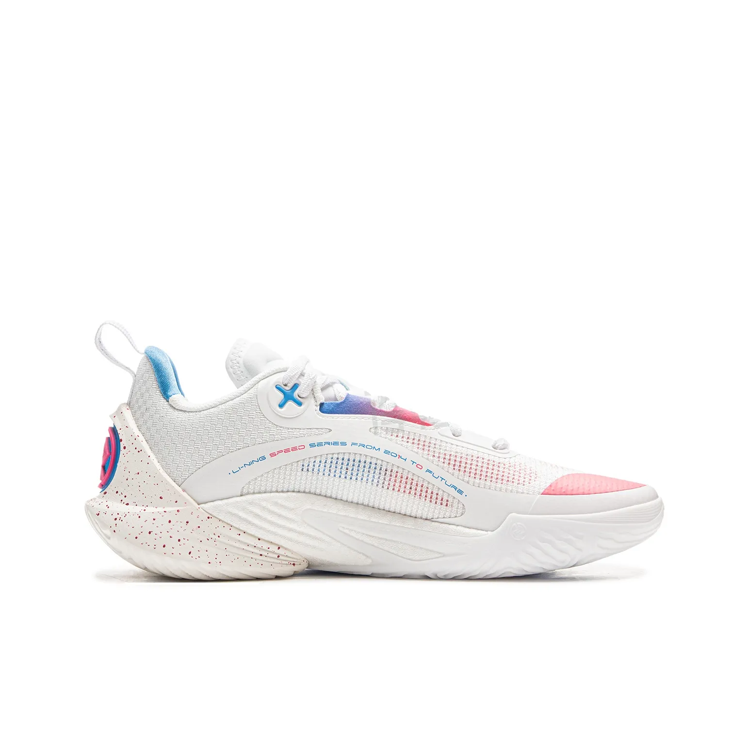 LiNing Speed 10 ‘White Pink Blue' - Kicksown store