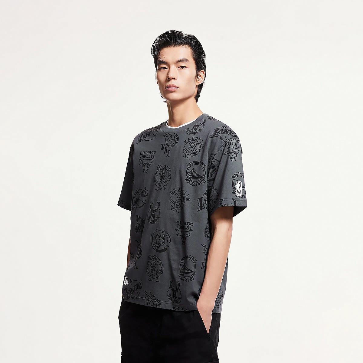 JACK JONES x NBA Unisex Crew Neck Short-Sleeve T-Shirt