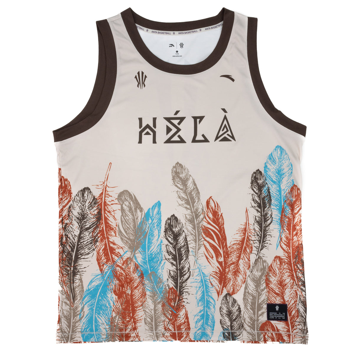 Anta Tank Top Unisex 'Mud Gray' All Over Print