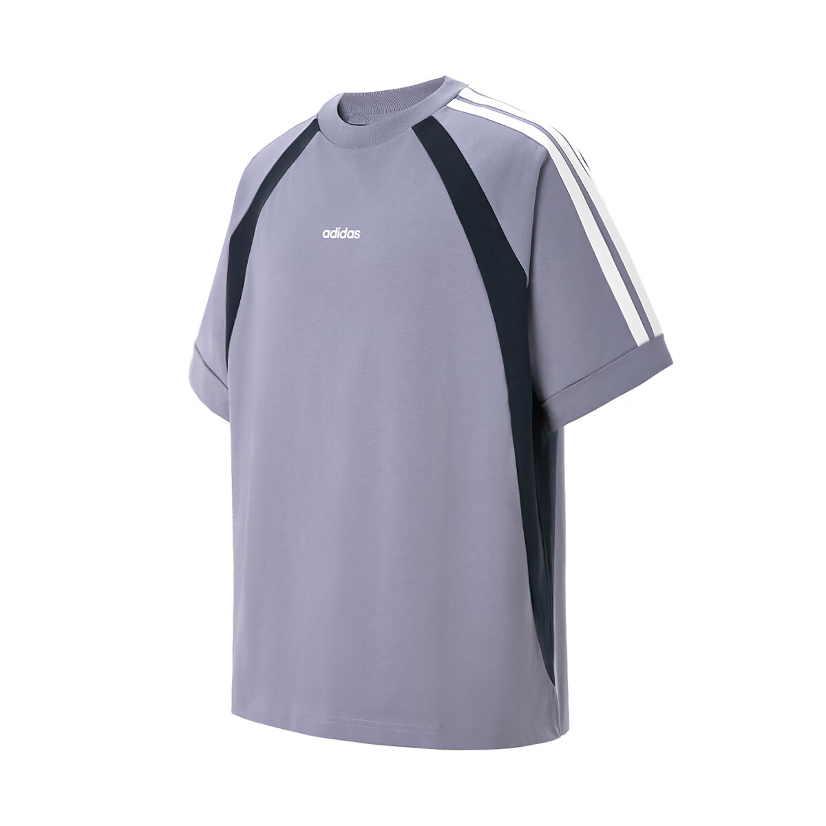 Adidas Striped T-shirts 'Blue Gray'