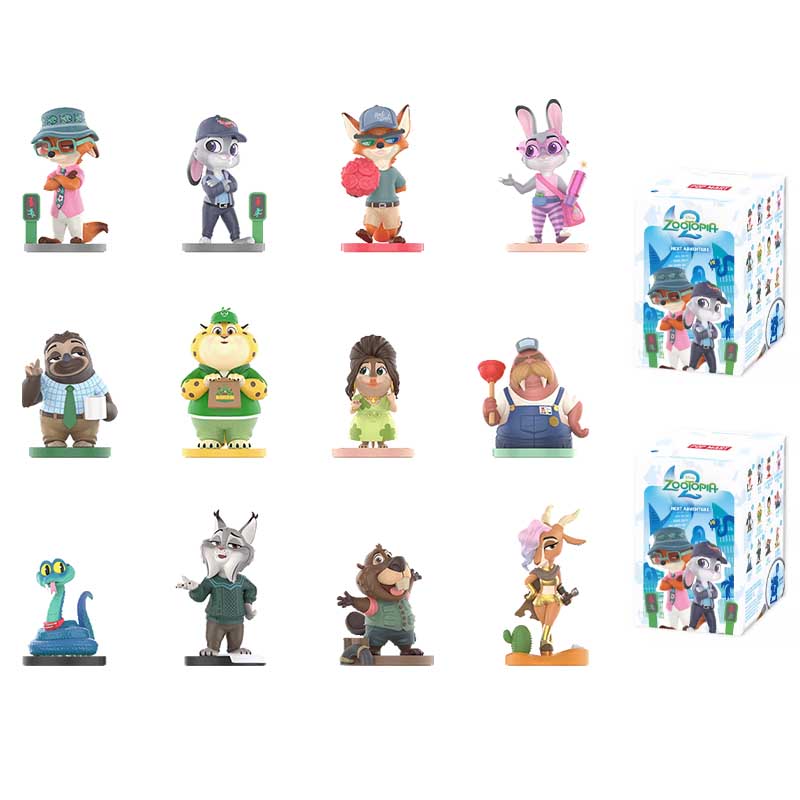 POPMART Zootopia: De Gek Vervolg Serie Disney Figuur Blind Vak