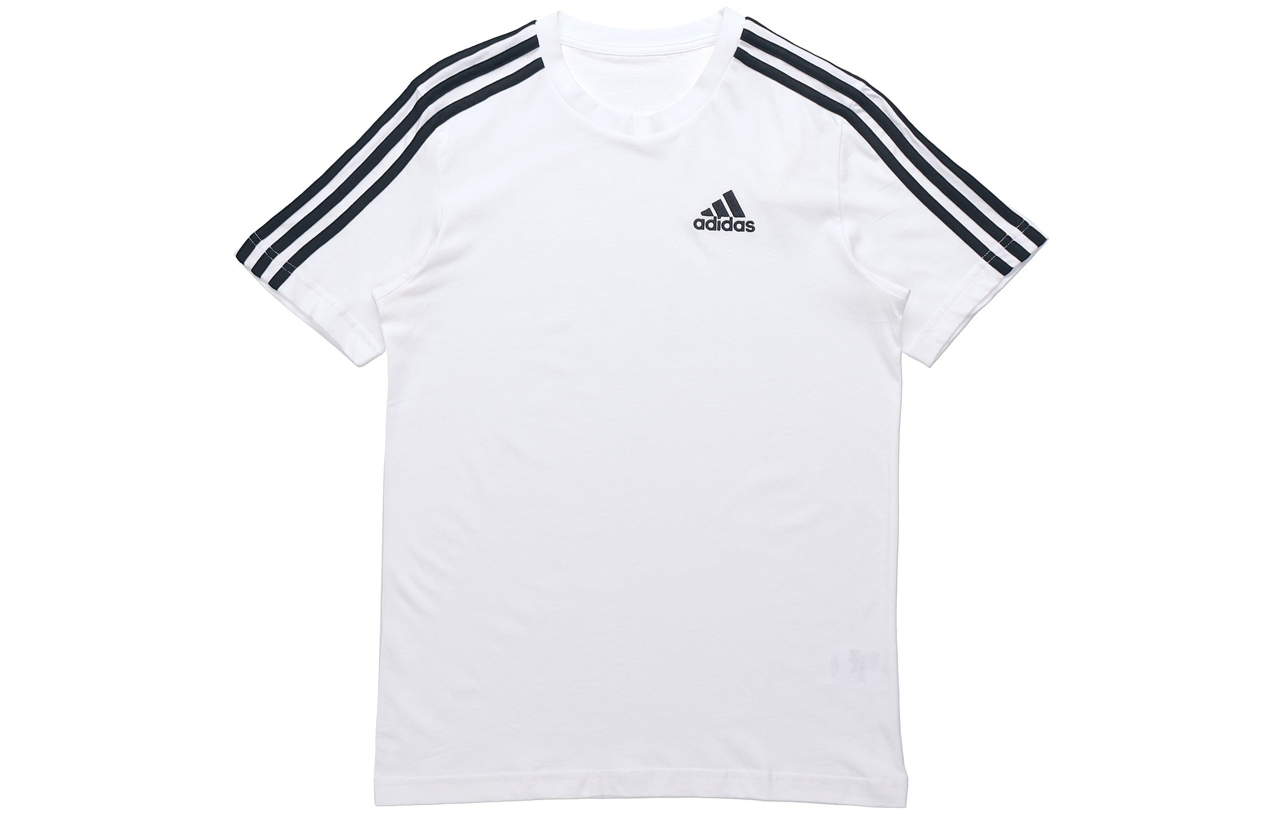 Adidas Essentials 3 Stripes T-Shirt 'White'