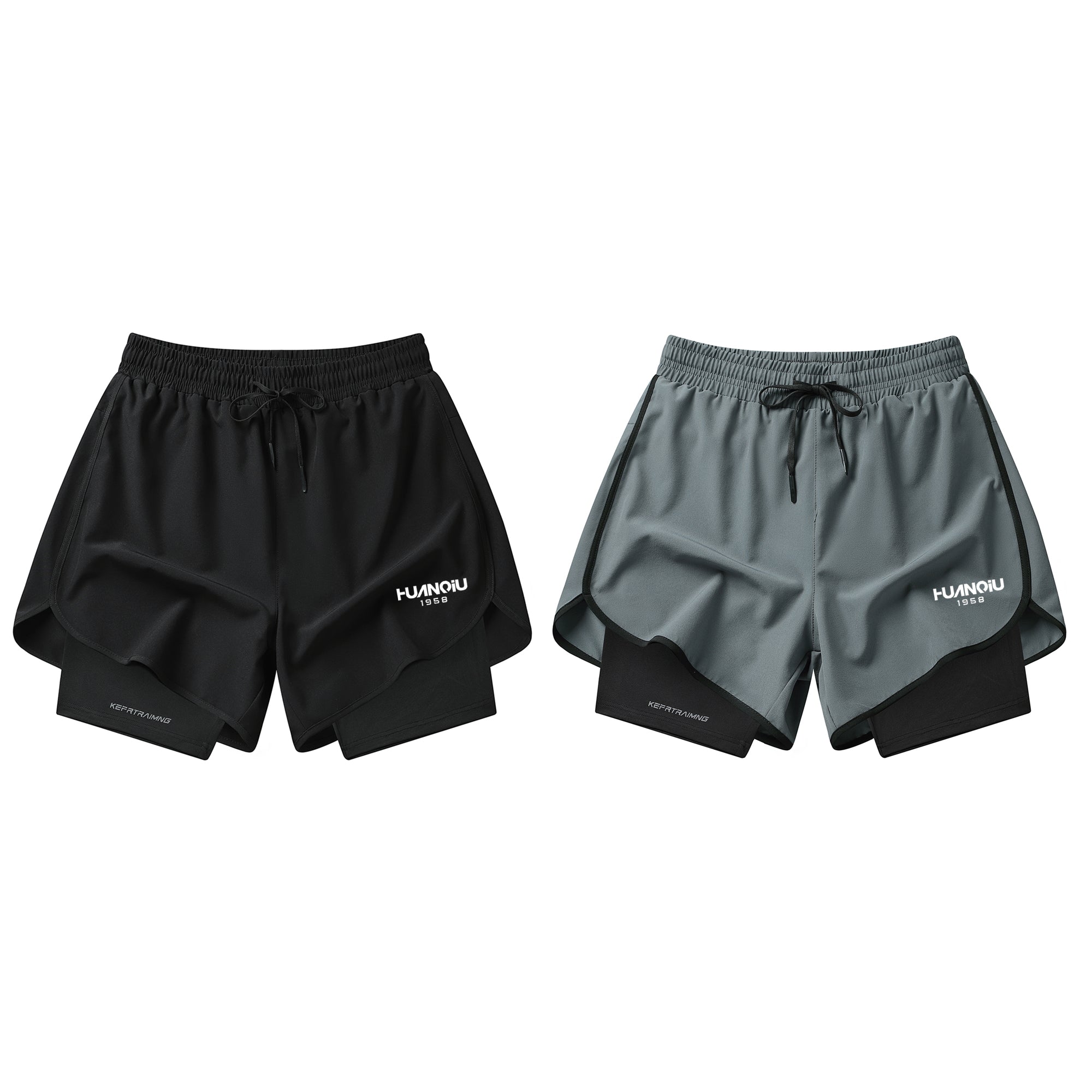 HUANQIU Tight-Fitting Sports Shorts
