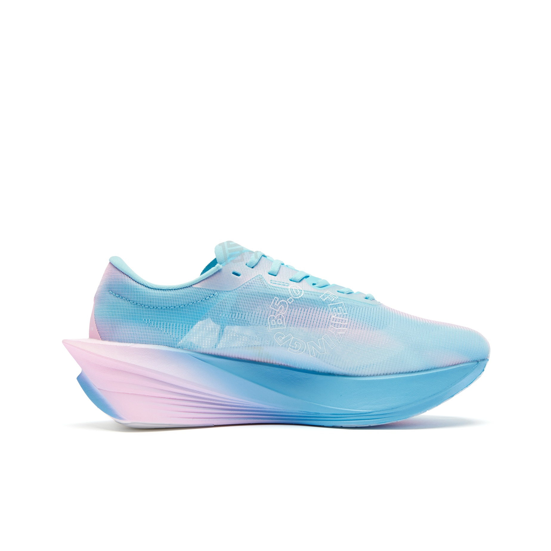 QIAODAN Feiying PB5.0 'Cirrus Blue Cherry Blossom Pink' | Running Shoes