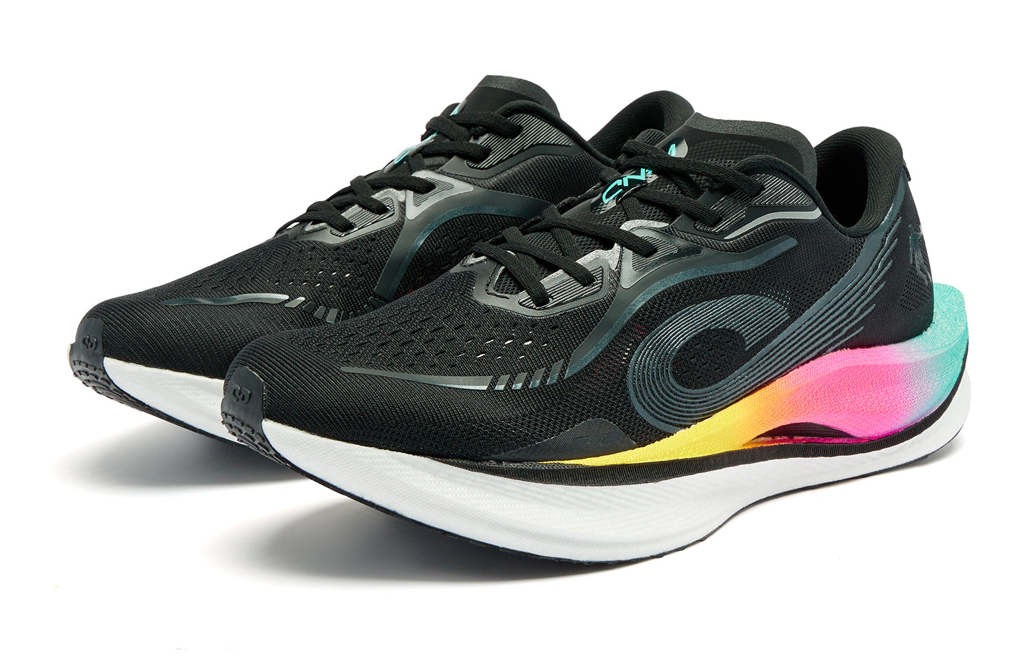 QIAODAN Wind-Running 3.0 Hardloopschoenen 'Black White'
