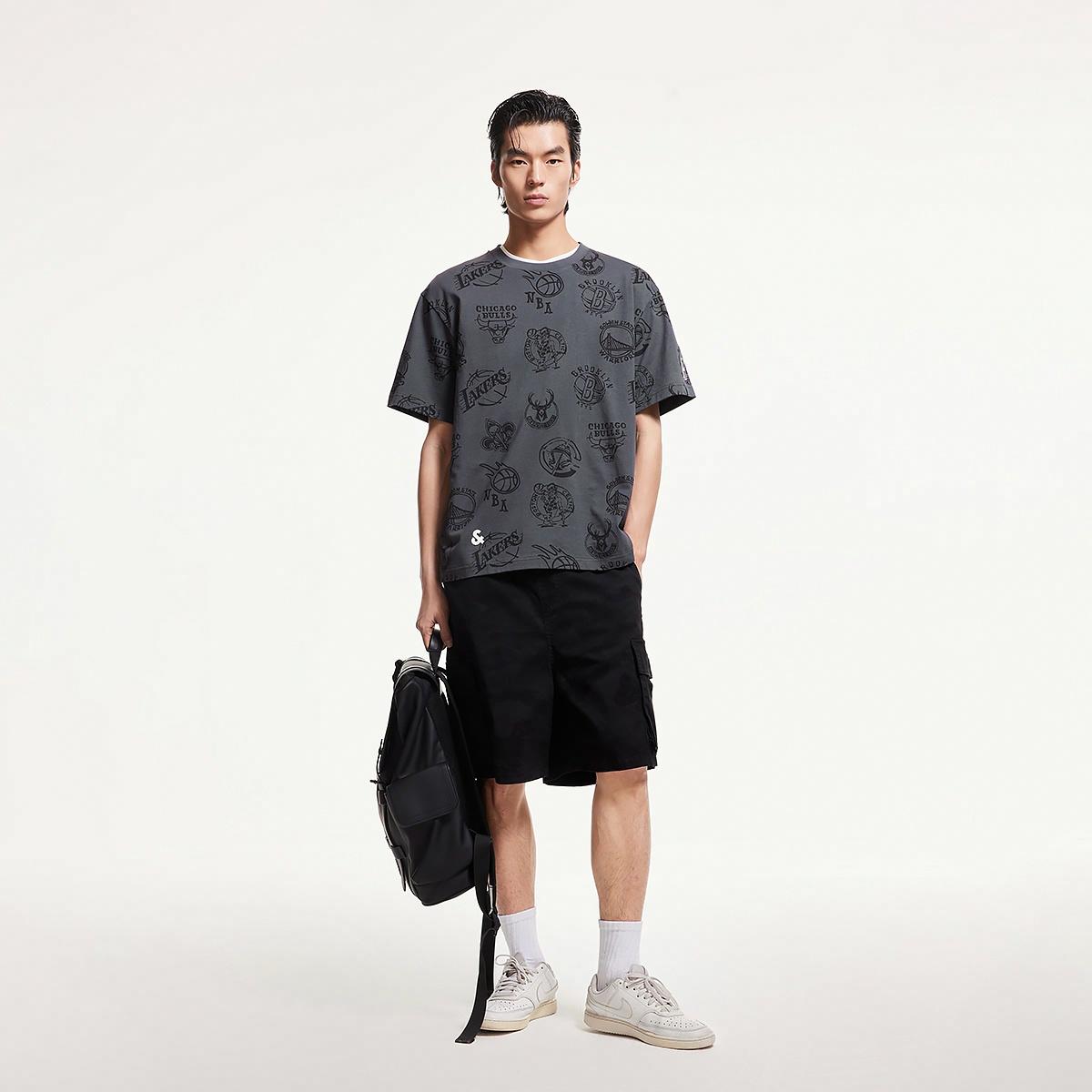 JACK JONES x NBA Unisex Crew Neck Short-Sleeve T-Shirt
